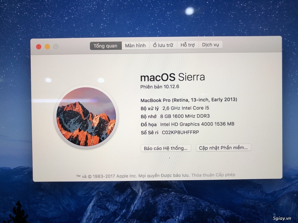 Macbook pro retina 13 2013 ram 8gb ssd 256 - 3