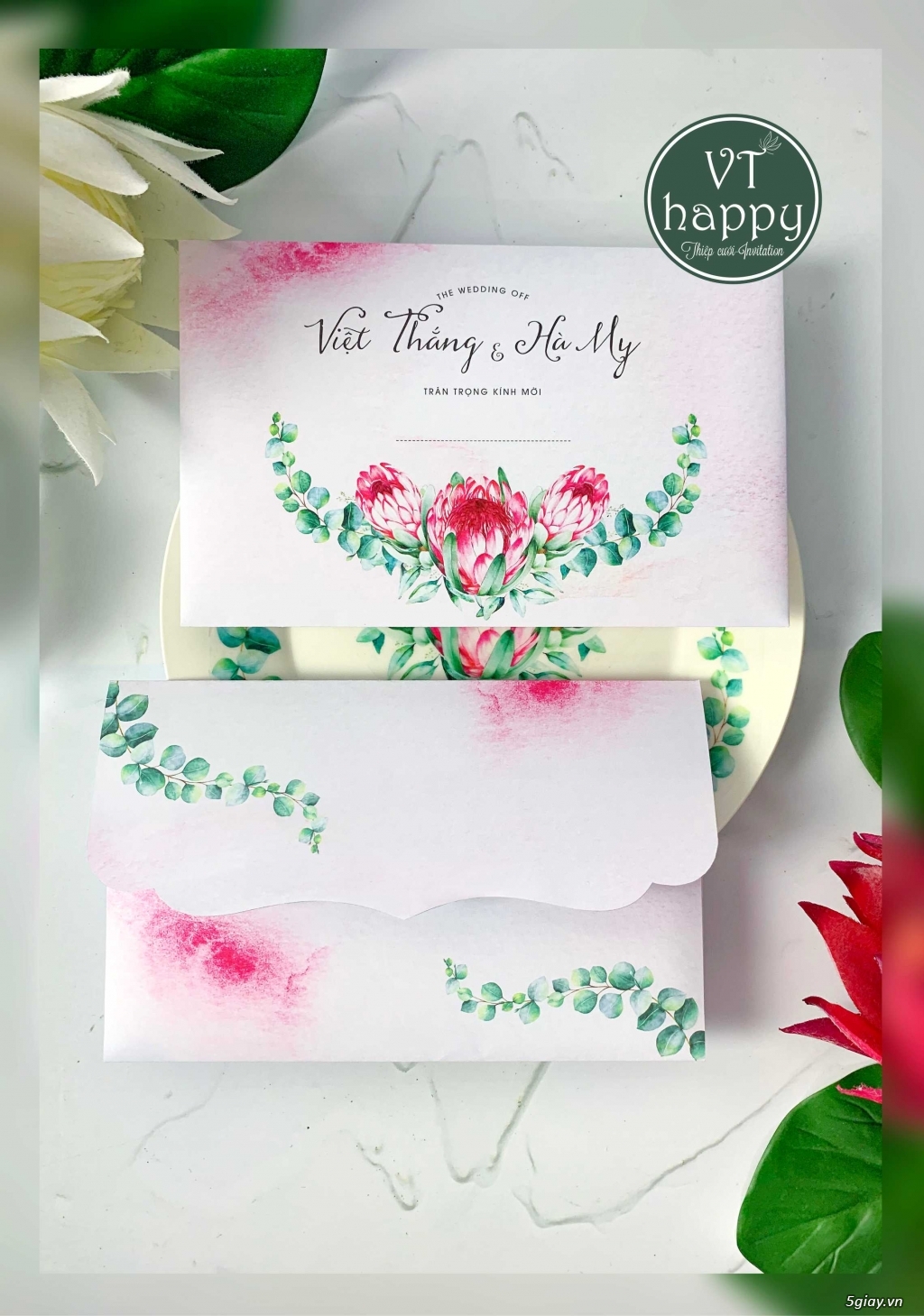 Thiết kế cá nhận hóa, Thiệp cưới VT happy
