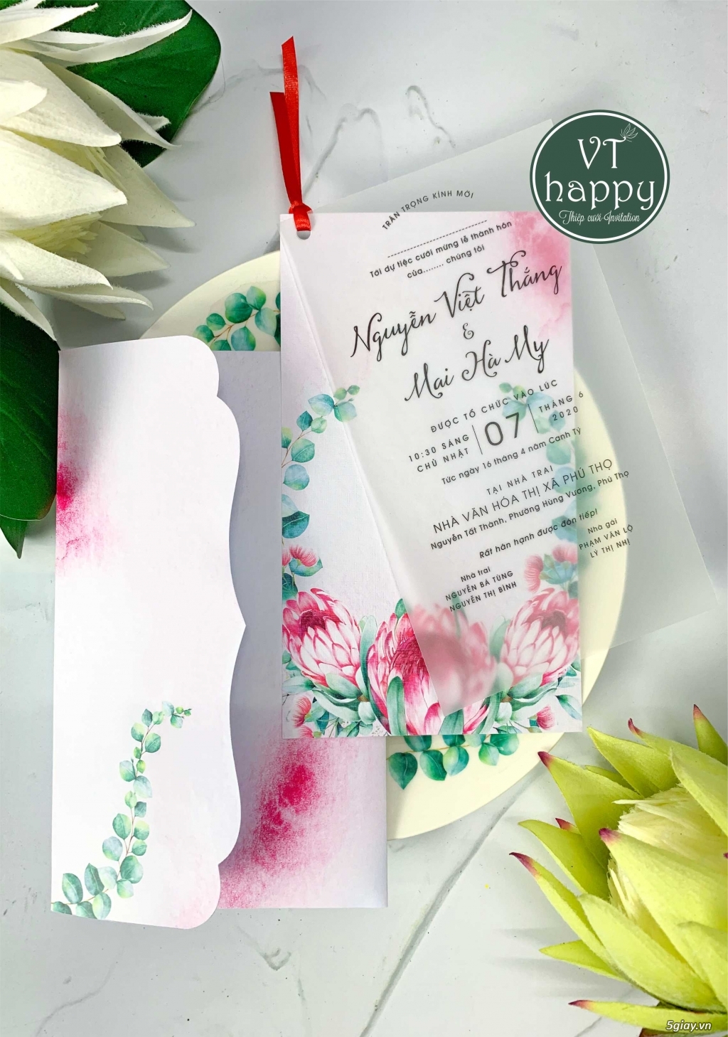 Thiết kế cá nhận hóa, Thiệp cưới VT happy - 1
