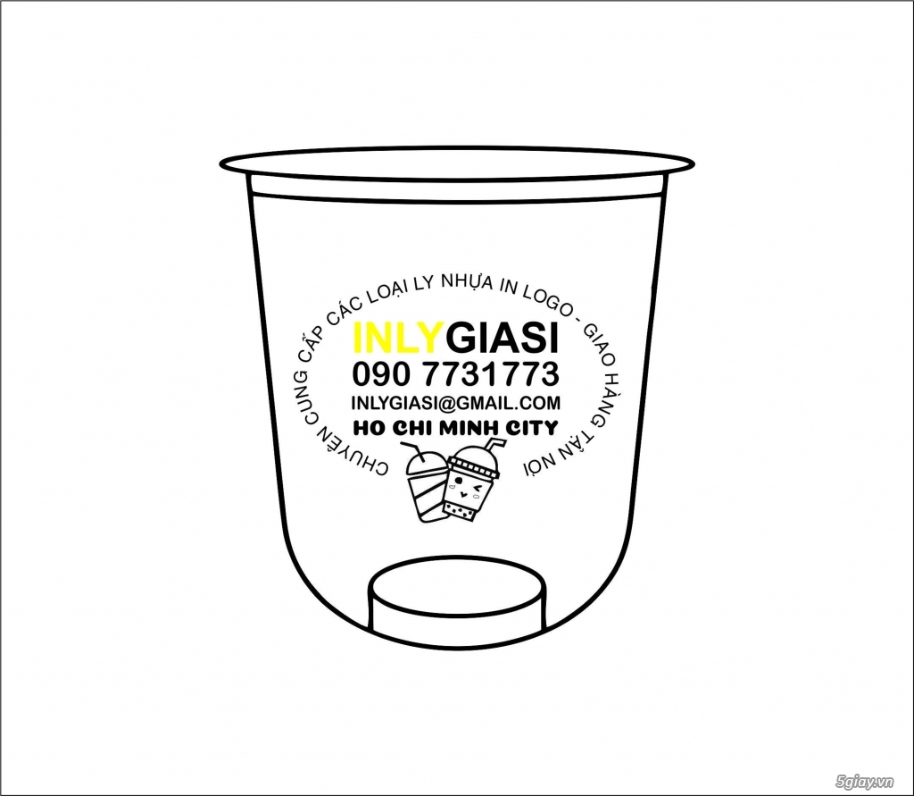 LY IN GIÁ SỈ ( chuyên cung cấp ly nhựa in logo 360ml, 500ml, 700ml,) - 1