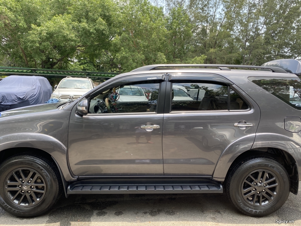 Fortuner đời 2015 máy xăng số tự động 1 cầu màu xám lông chuột - 2