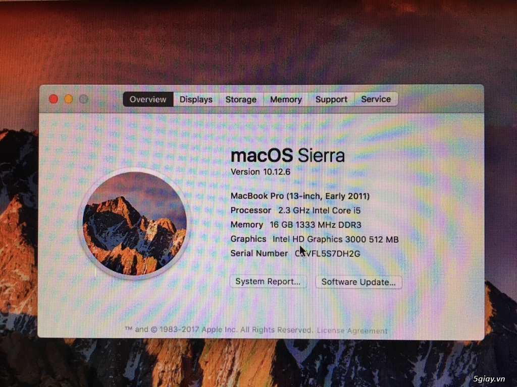 Lên đời, thanh lý Apple Macbook Pro 13 inch, early 2011 - 3