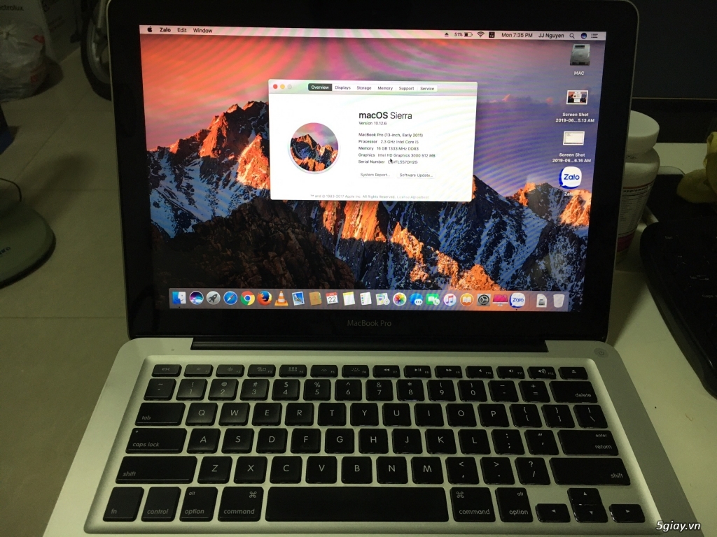 Lên đời, thanh lý Apple Macbook Pro 13 inch, early 2011 - 2