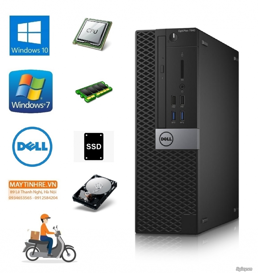 Desktop Dell Optiplex 7040 sff Like New Bảo hành từ 12 đến 24 tháng - 3