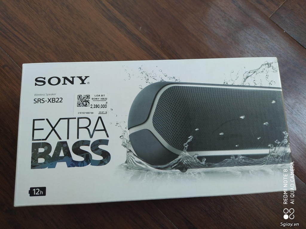 Loa Bluetooth Sony Extra Bass SRS-XB22 CTY fullbox 99% mới xài 1 tháng - 4