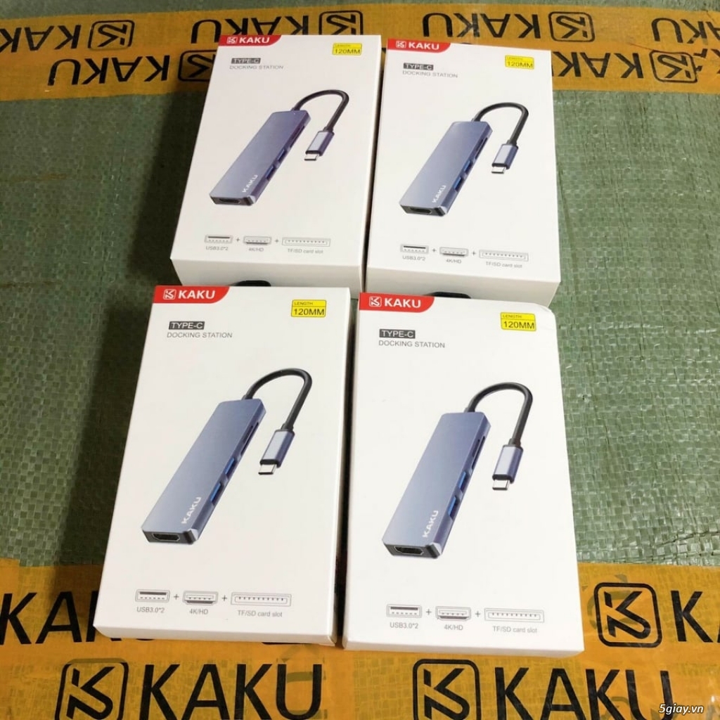 KAKU 6in1 HUB Adapter USB Type C sang USB 3.0 giá sỉ, giá bán buôn