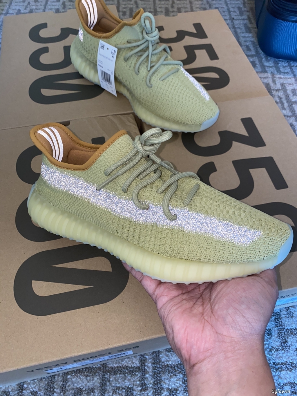 Cheap Size 9 Adidas Yeezy Boost 350 V2 Bone Hq6316 In Hand Fast Shipping