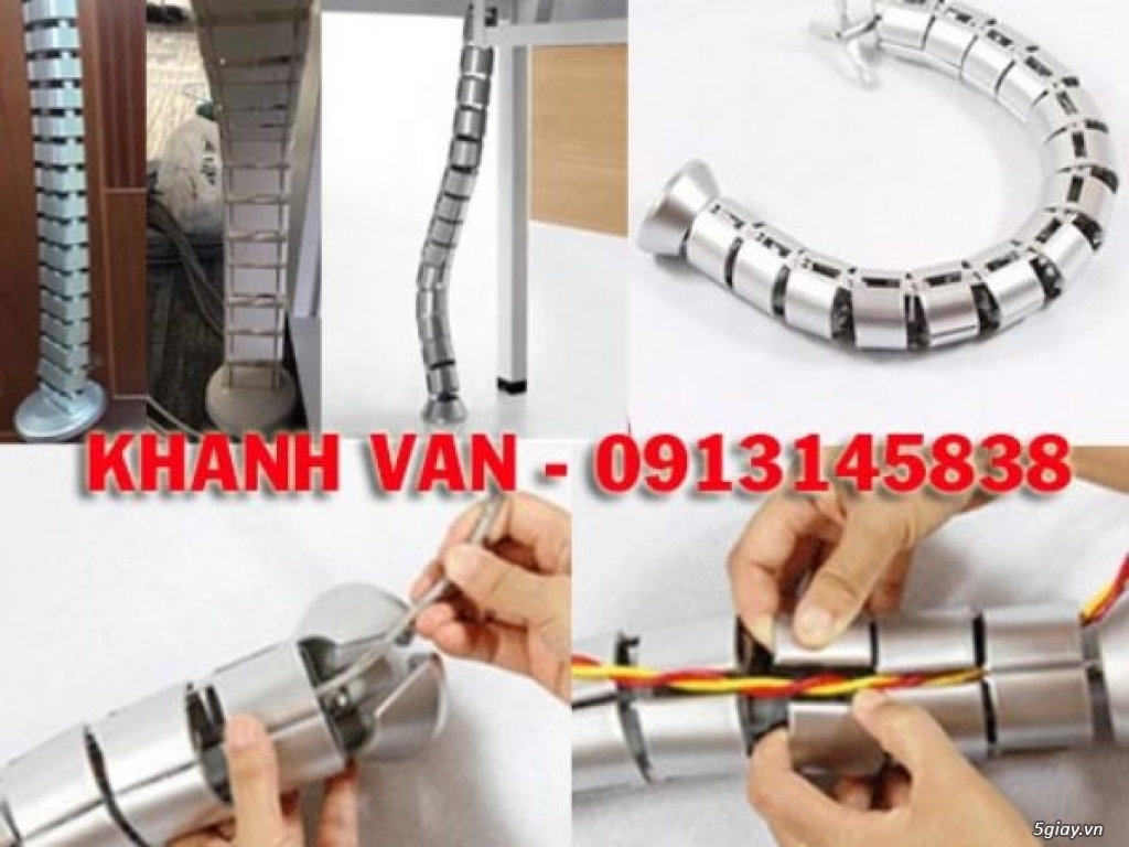 Ống xương cá, ống luồn cáp, ruột voi đi dây từ bàn xuống sàn nhà