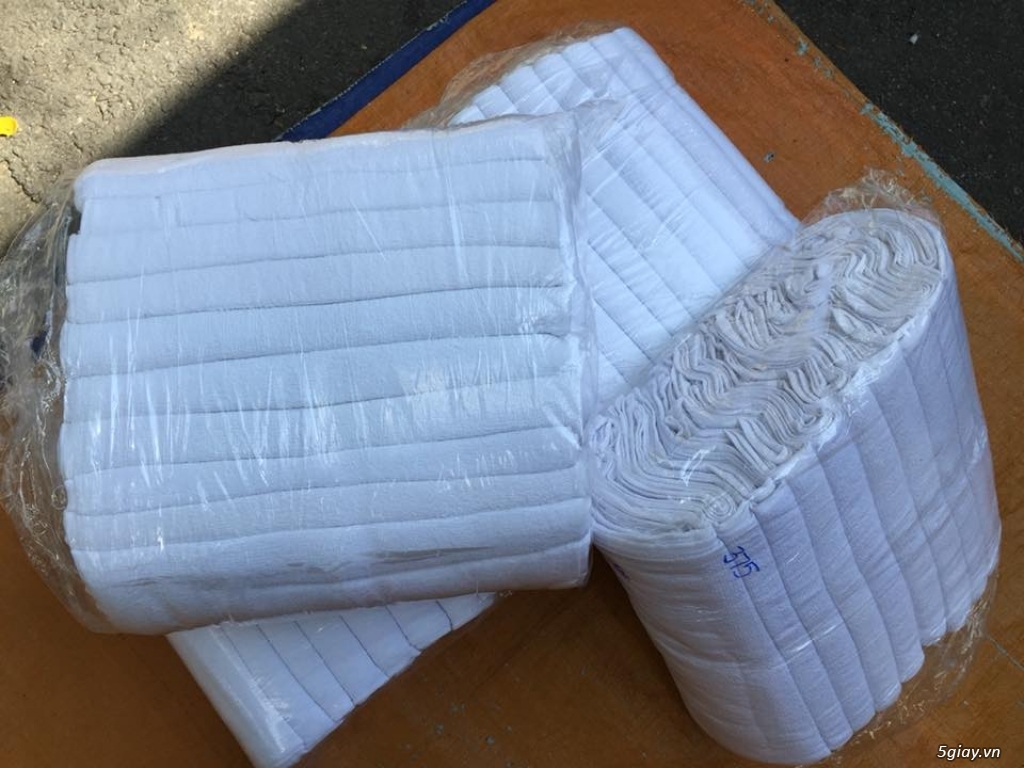 khăn trắng 100% cotton - 2