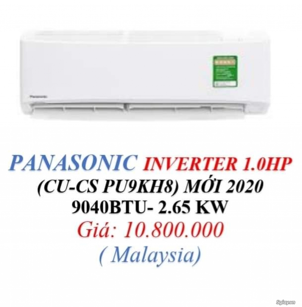 Máy lạnh Panasonic Inverter 1HP model 2020 - 2