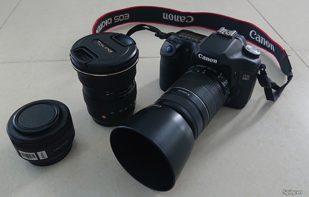 Cần bán bộ máy ảnh DSLR Canon 50D và dàn lens