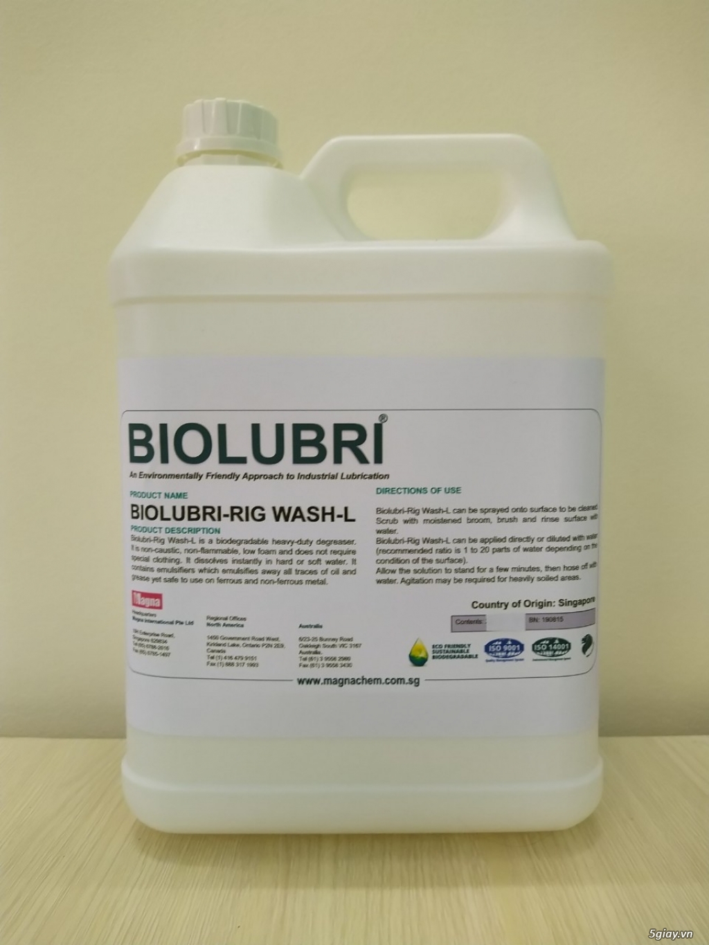 Biolubri-Rig Wash Tẩy rửa dầu mỡ, cặn dầu cho nhà máy, nhà xưởng, gara
