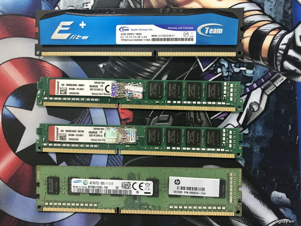 Ram Desktop DDR4 8G-4G ; DDR3 4G - 1