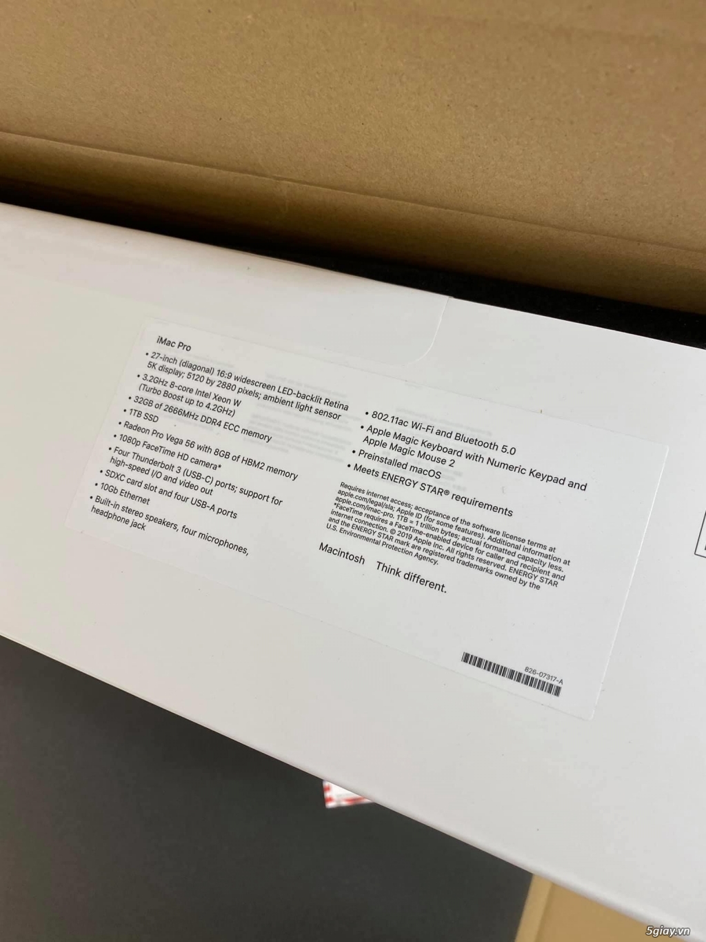 Imac Pro 5k 27 inch - 3.2/32/1TB - 1