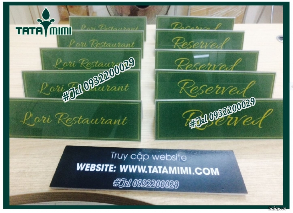 biển chức danh chữ A - 1