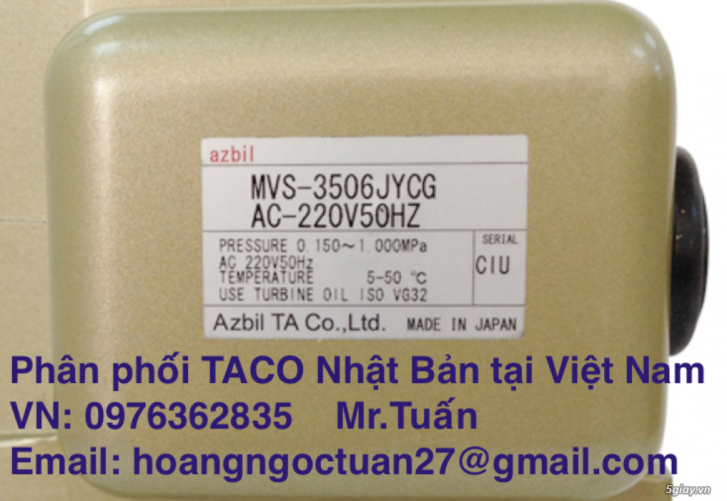 Máy dò không khí TACO nhập khẩu từ Nhật Bản S51-101 / 121-0003 / 000D - 1