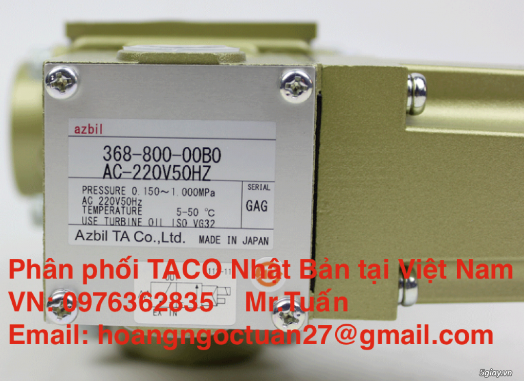 Máy dò không khí TACO nhập khẩu từ Nhật Bản S51-101 / 121-0003 / 000D - 6