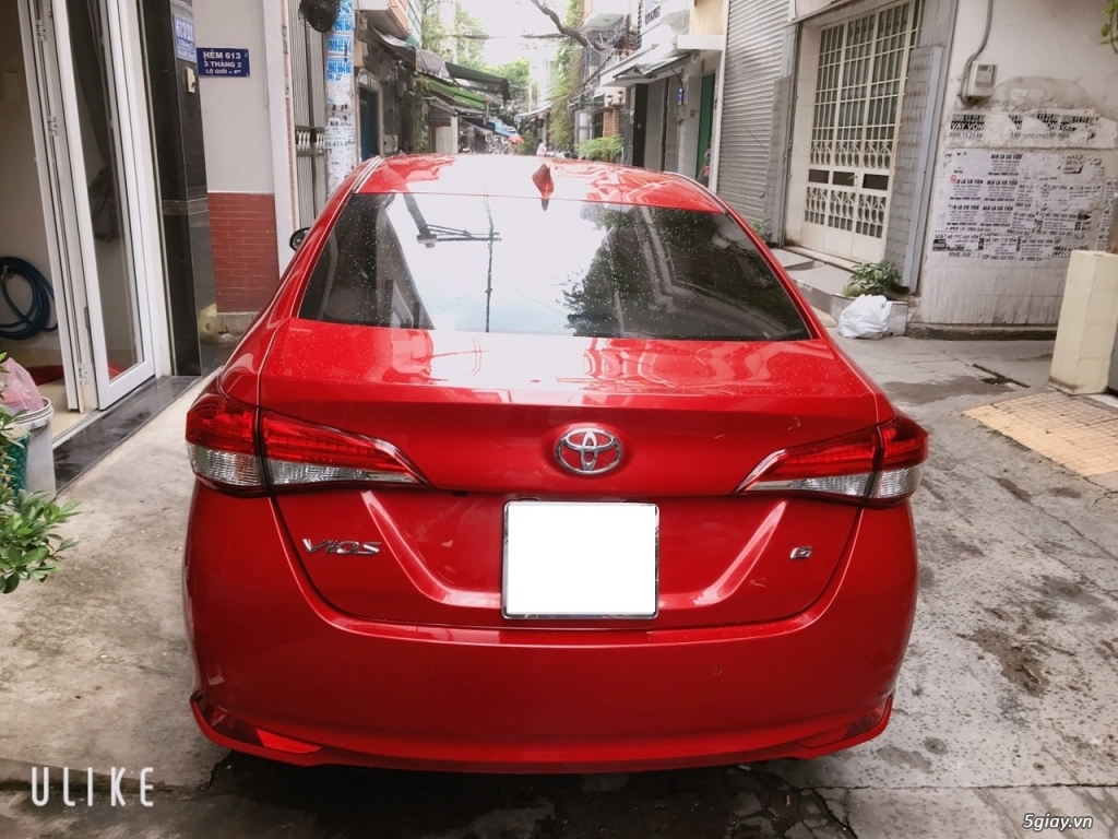 xe Toyota Vios 1.5G 2019 dòng full 7 túi khí màu đỏ 38.000 Km - 1