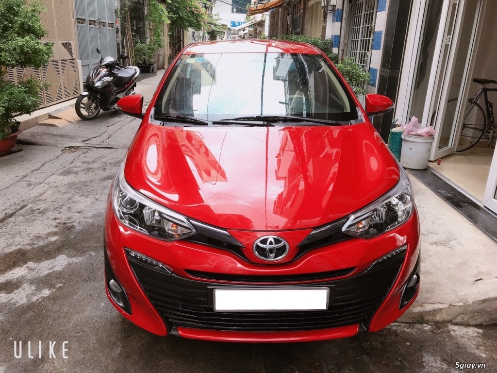 xe Toyota Vios 1.5G 2019 dòng full 7 túi khí màu đỏ 38.000 Km