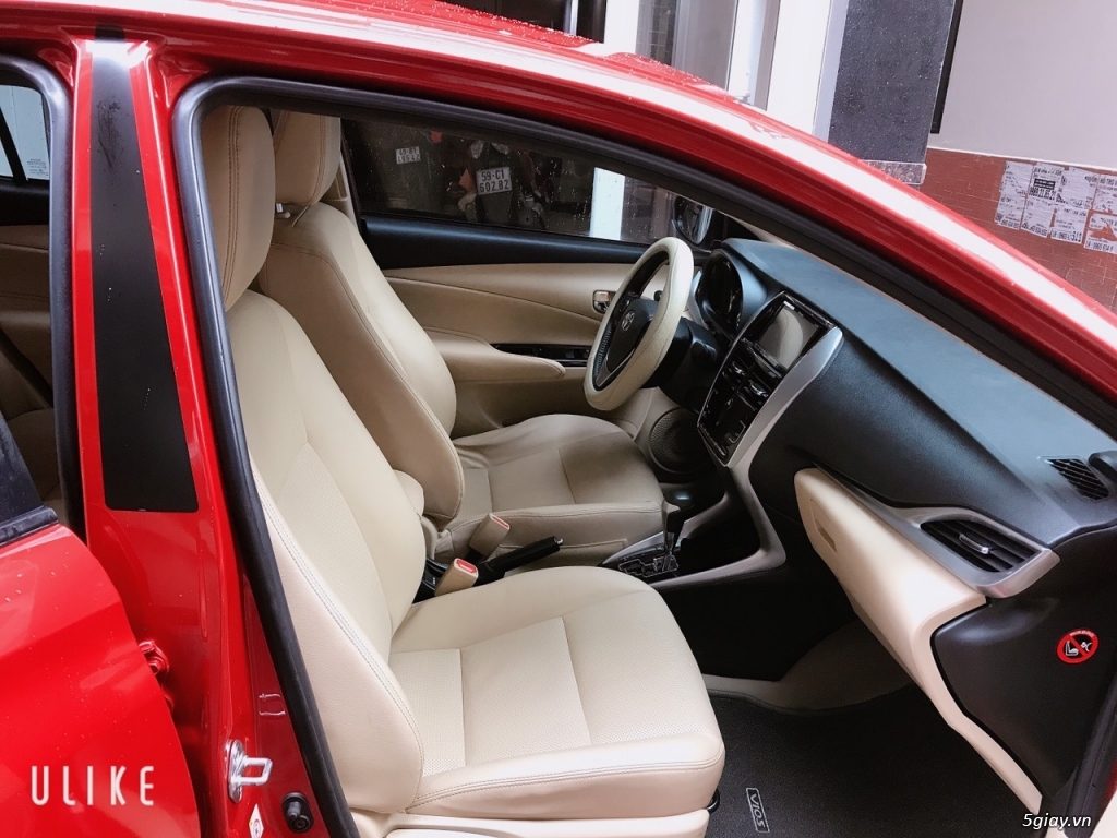 xe Toyota Vios 1.5G 2019 dòng full 7 túi khí màu đỏ 38.000 Km - 9