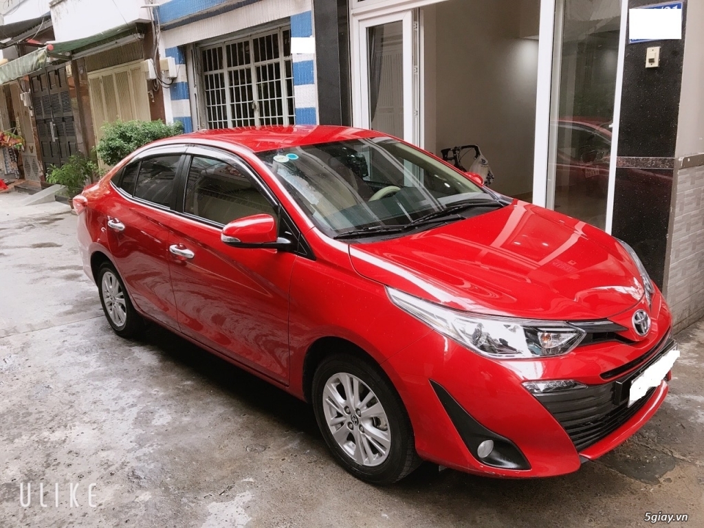 xe Toyota Vios 1.5G 2019 dòng full 7 túi khí màu đỏ 38.000 Km - 2