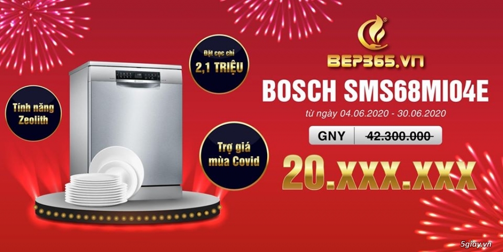 Máy rửa chén bát độc lập Bosch SMS68MI04E Seri 6 có sấy Zeolith