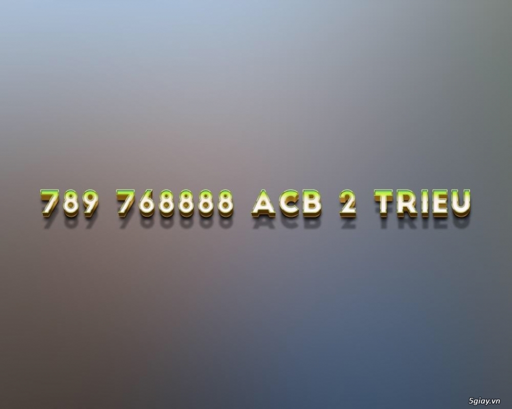 Số tài khoản ACB - 1