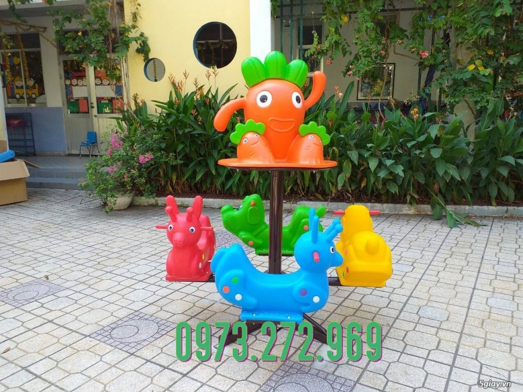 Đu quay mâm xoay hình thú - 4