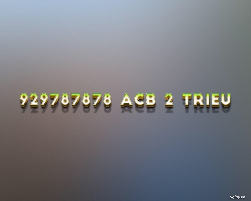 Số tài khoản ACB - 2