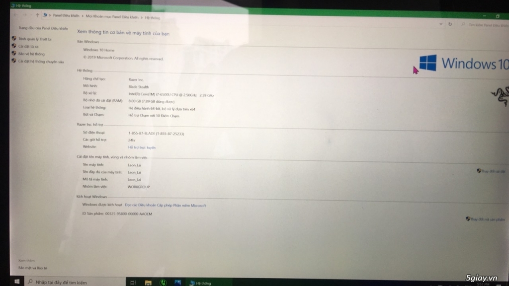 Razer Blade Stealth,Ultrabook 13 inch.(Cảm ứng) - 1