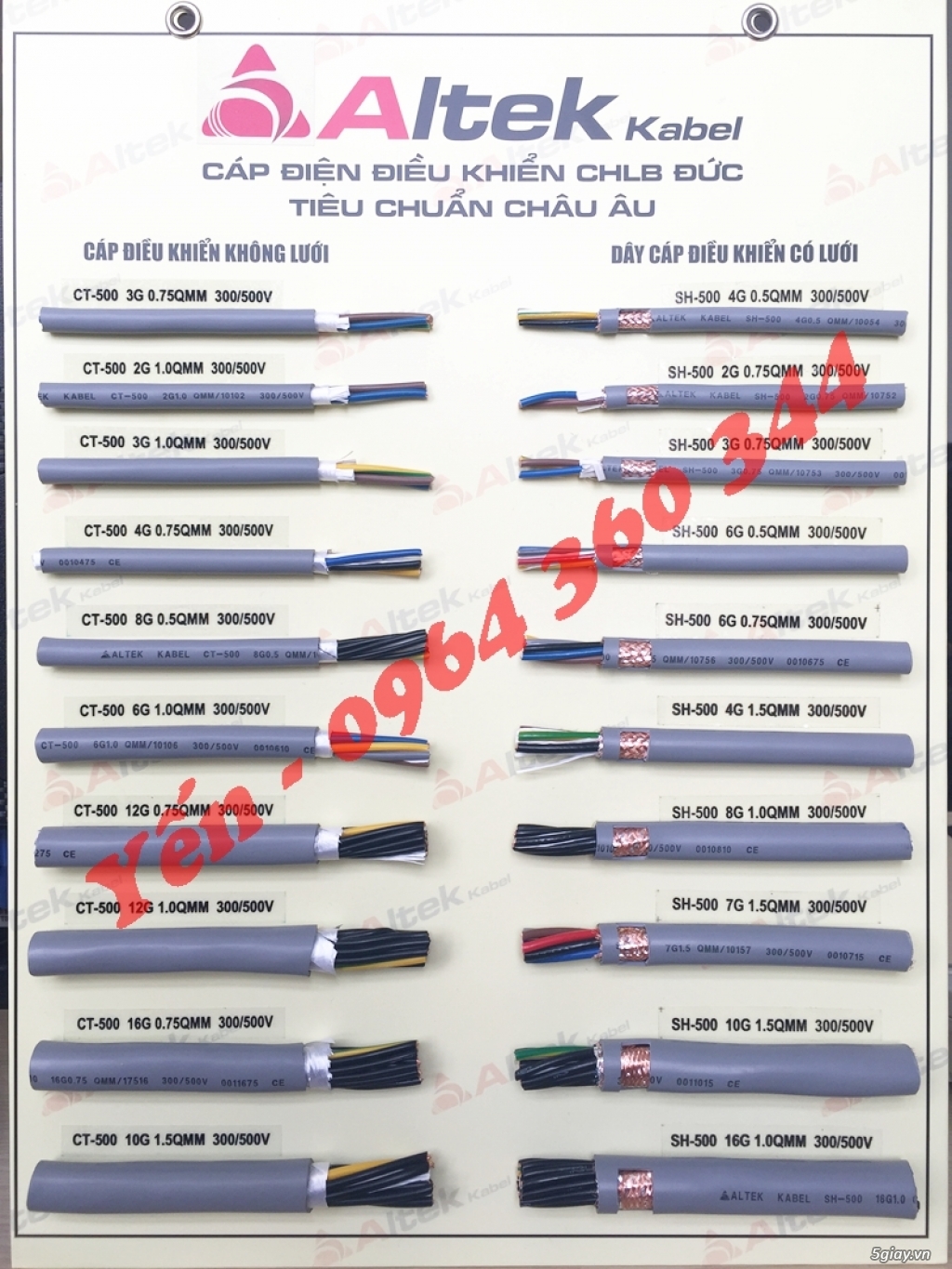Cáp điều khiển RVV/ Cáp điều khiển RVVP Altek Kabel - 3