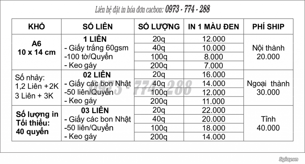 Nhận in hóa đơn bán hàng - 5