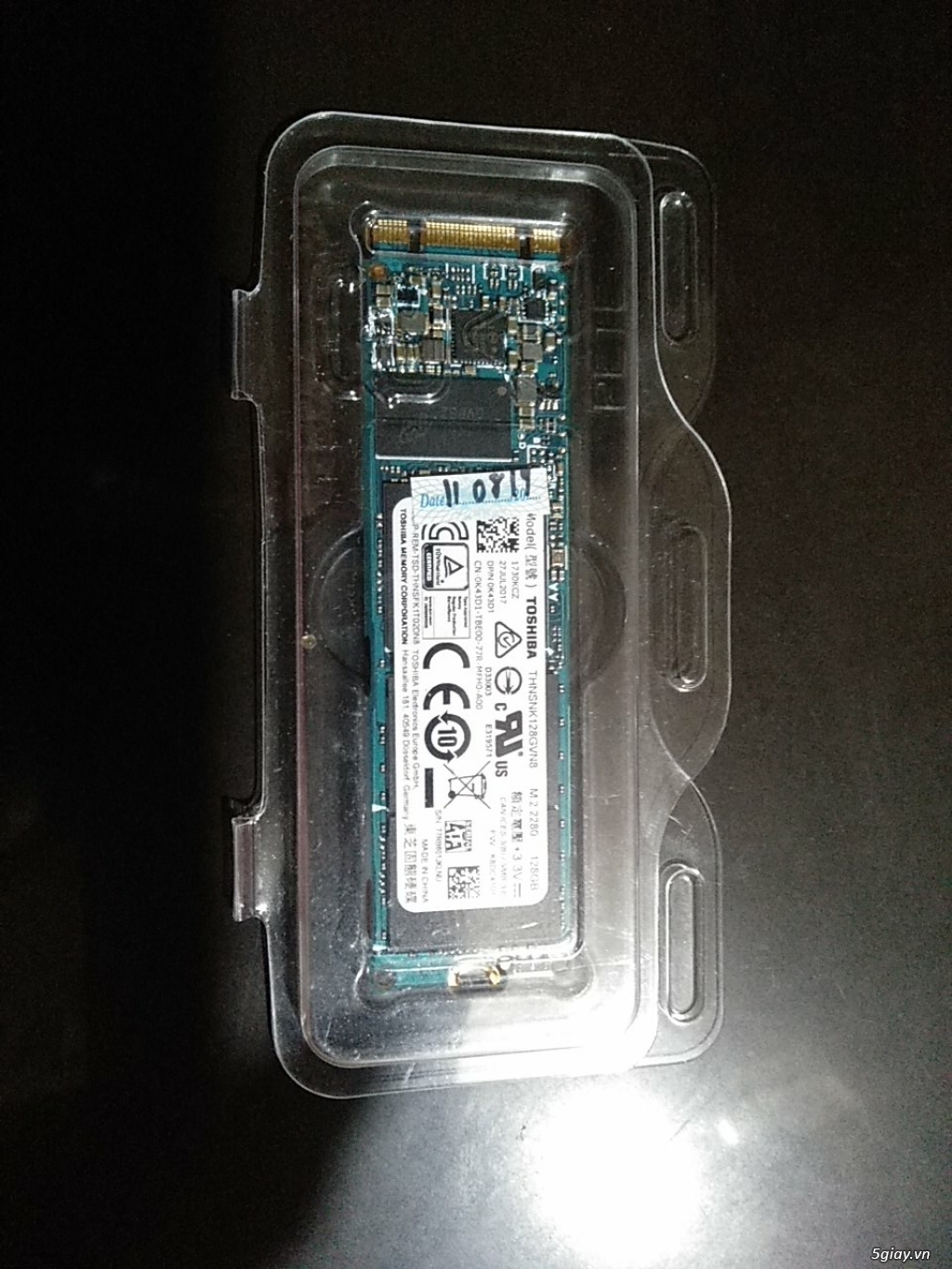 SSD TOSHIBA THNSNK128GBVN8 M.2 2280 128GB (Đã qua sử dụng) - 3
