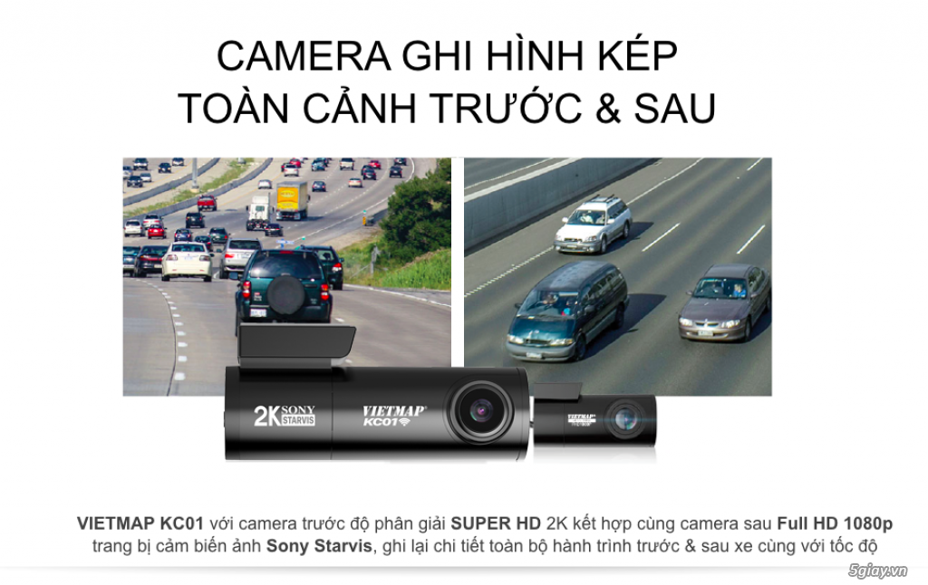 [Trả Góp 0%] Camera Hành Trình VIETMAP KC01 - 4