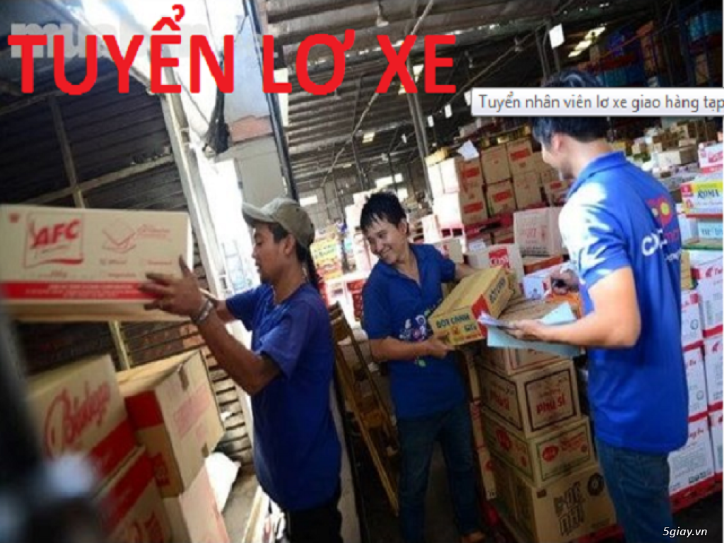 Tuyển nhân viên giao hàng tạp hóa bao ăn ở tại TP HCM
