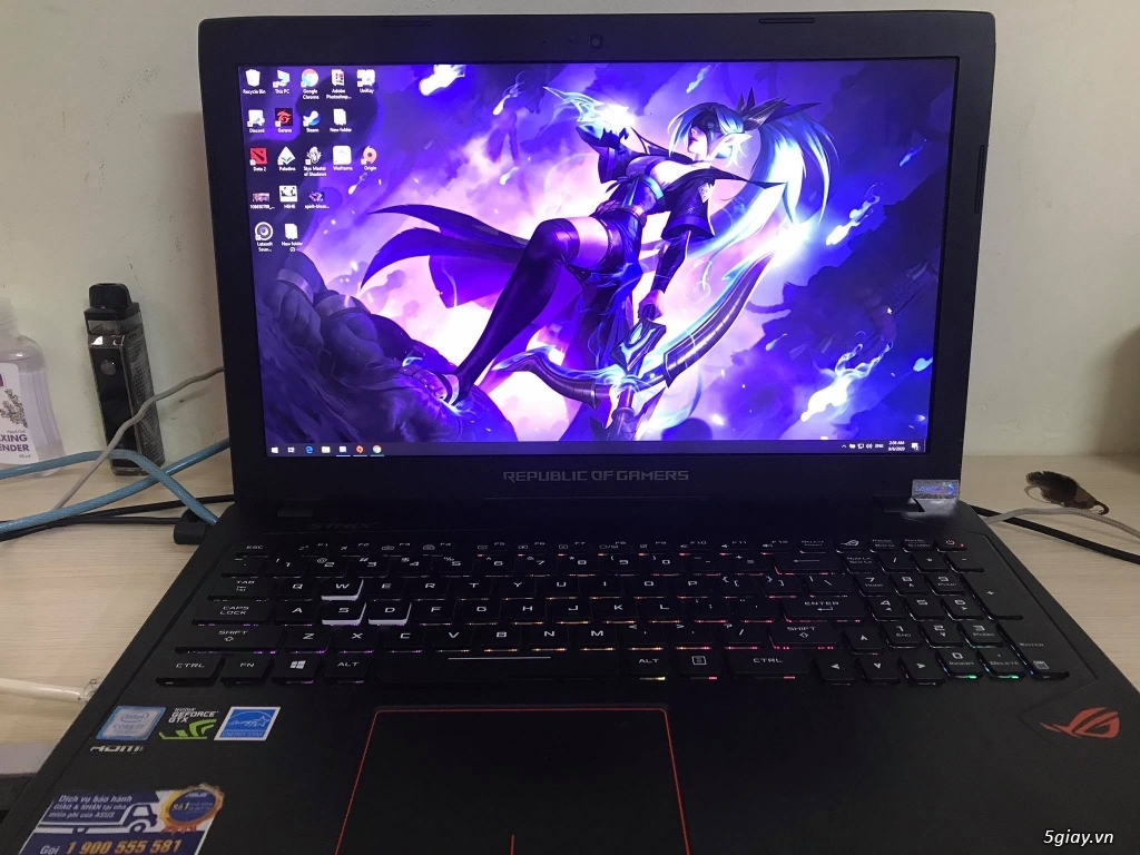 Laptop gaming ASUS ROG GL553VD new 95% - 6