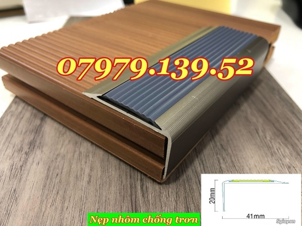 Nẹp chống trơn nhôm- nẹp chống trơn cầu thang giá rẻ - 23