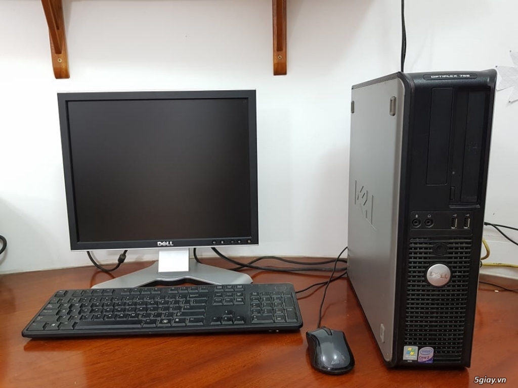 Bộ máy tính bàn DELL 755 (Core 2, ram4G, HDD 500Gb, màn hình 17vuông)