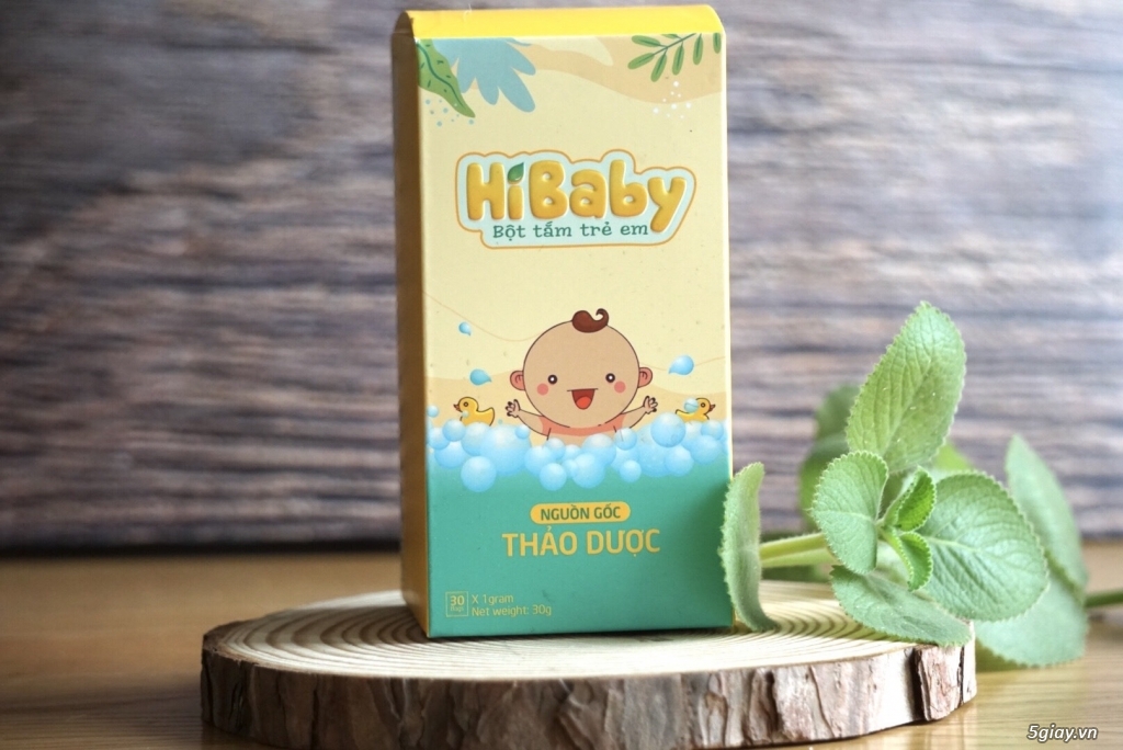 Bột tắm trẻ em HIBABY - Trị các bệnh chàm sữa, mụn nhọt, hăm tã, ....