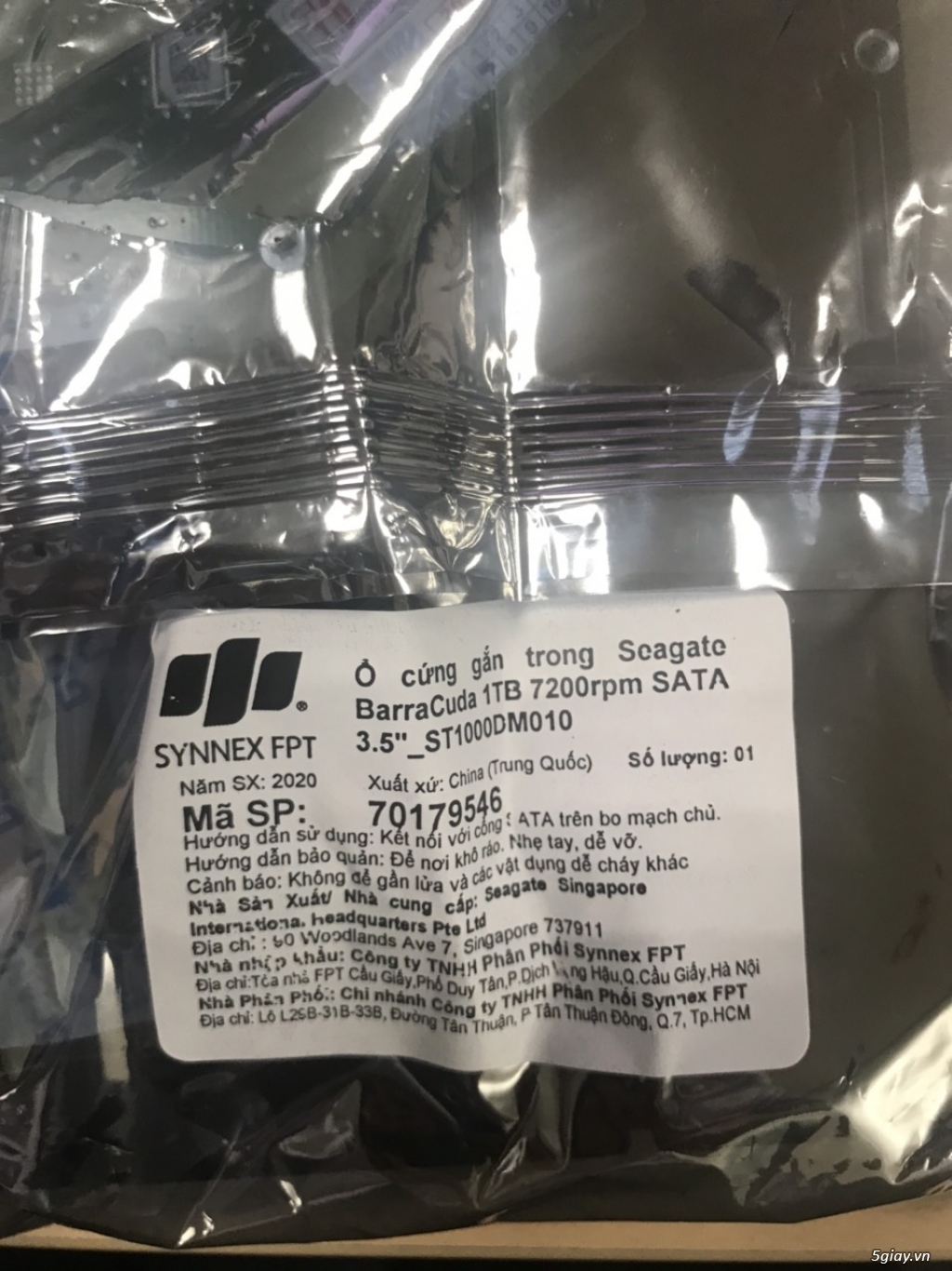Thanh lý HDD Seagate 1TB mới - 1