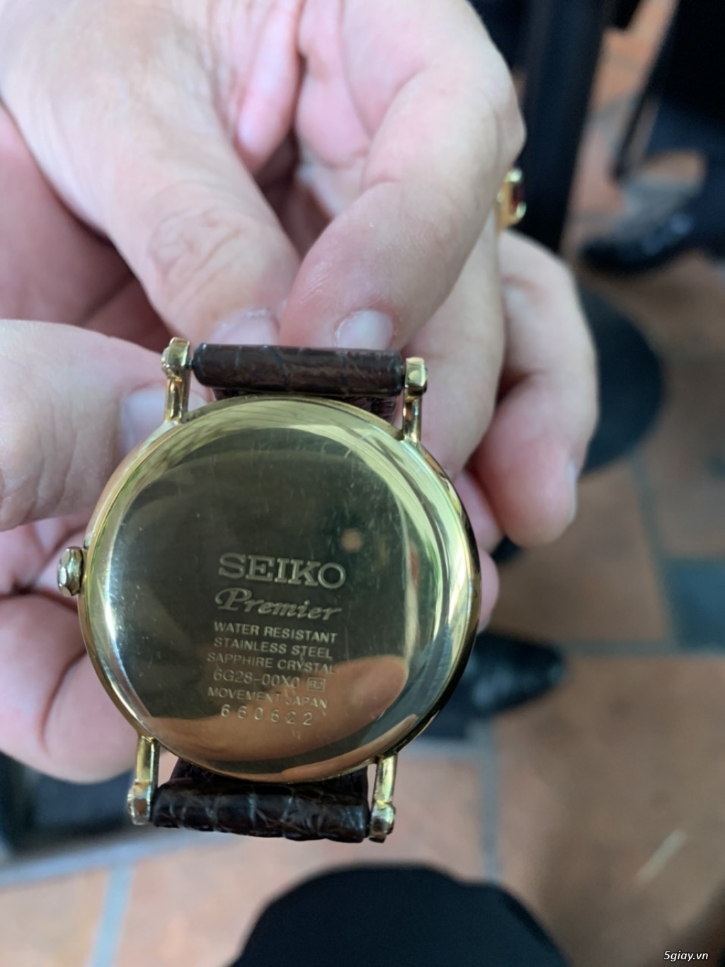 Dư dùng bán Đồng hồ SEIKO Premier movement Japan, size 38, bọc vàng 18 - 10