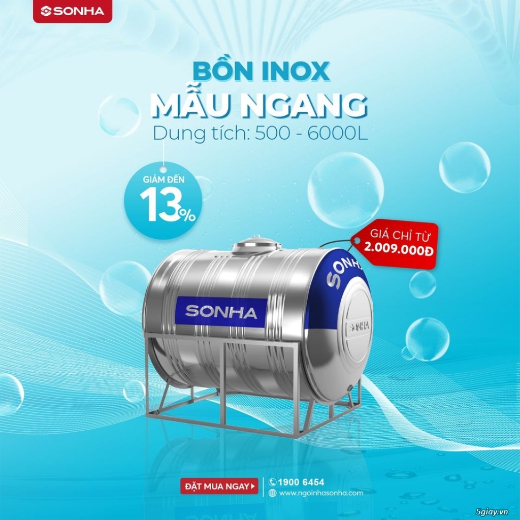 Mua bồn inox Sơn Hà - Giảm sâu đến 13% - 1