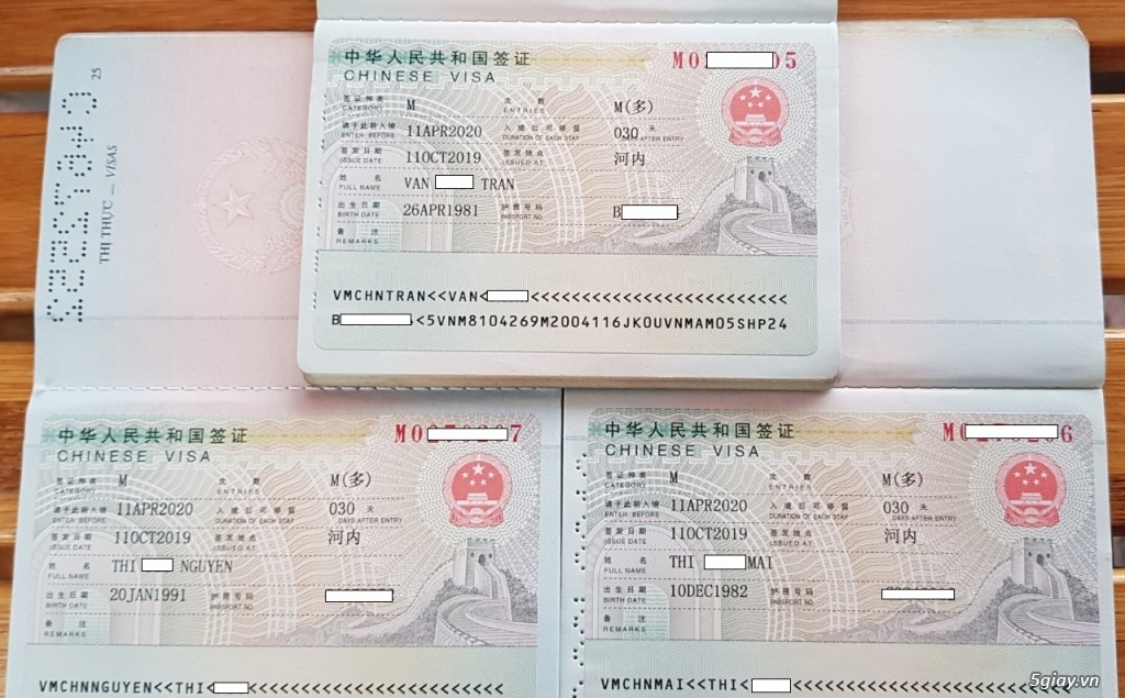 Chuyên visa Trung Quốc đoàn tụ, thương mại