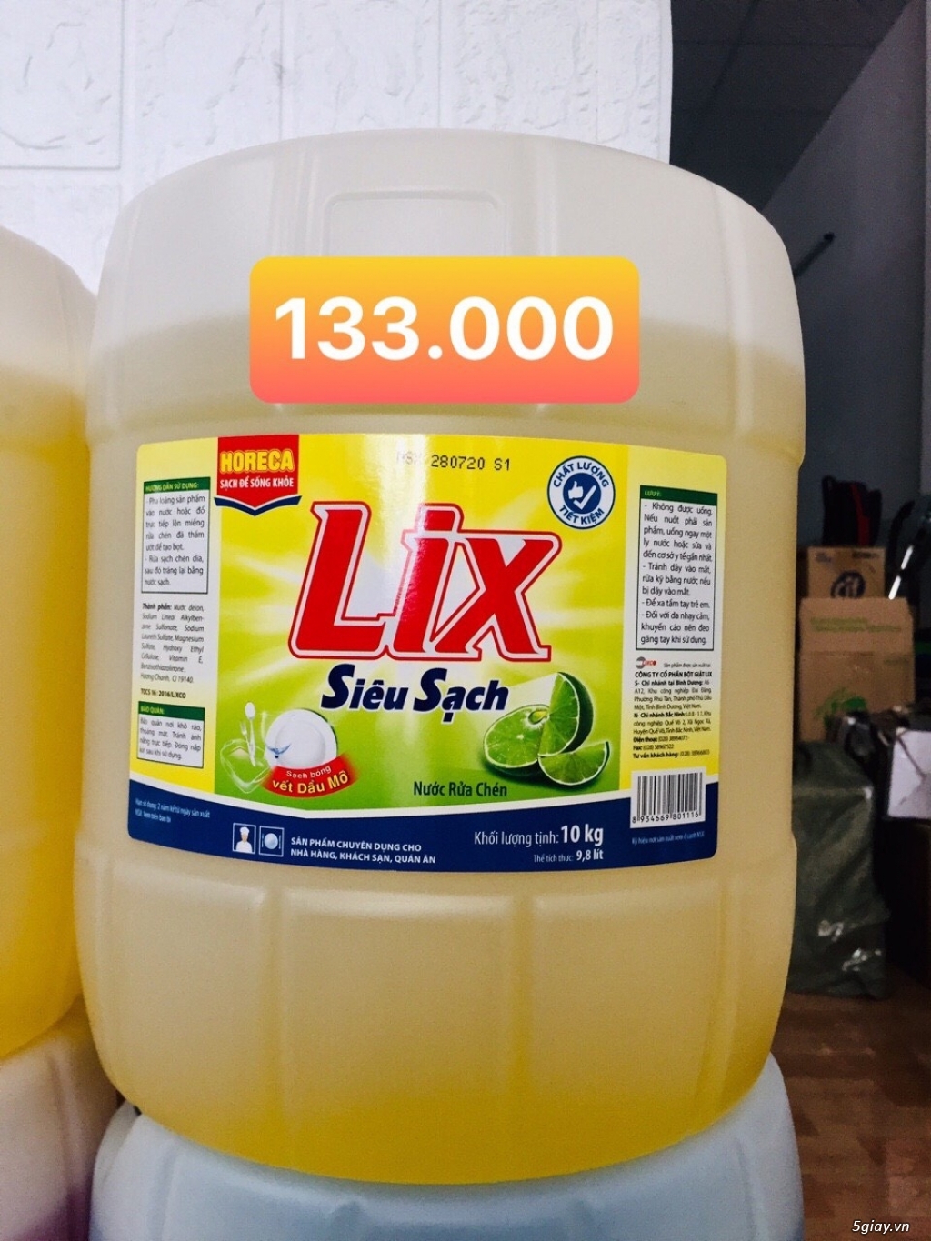 Nước rửa chén 10kg