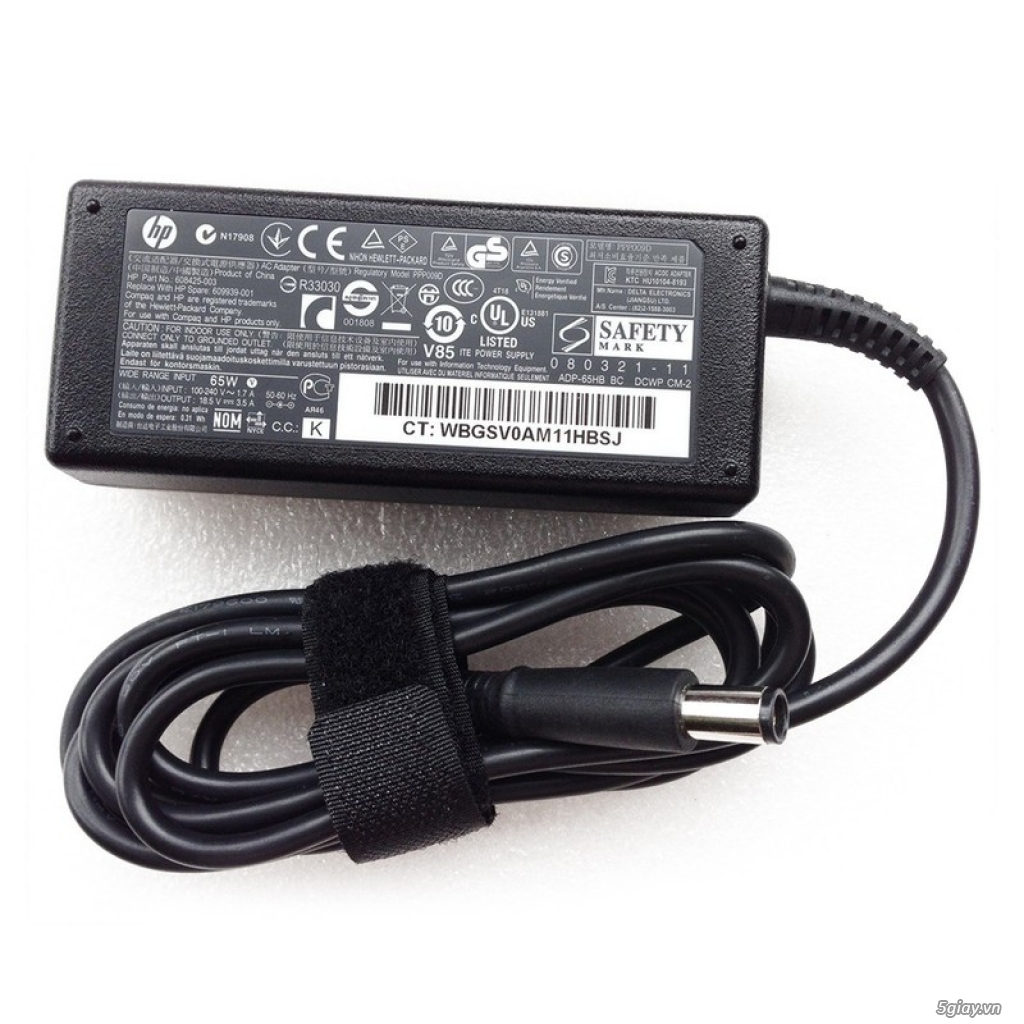 Sạc Laptop Hp 18.5V - 3.5A, 65W, Đầu kim, Hàng Zin