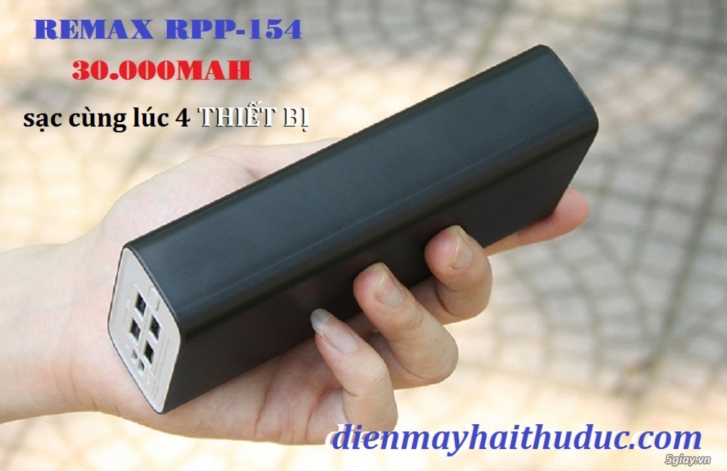 Pin dự phòng Remax RPP-154 sạc 4 Điện thoại cùng một  lúc - 4