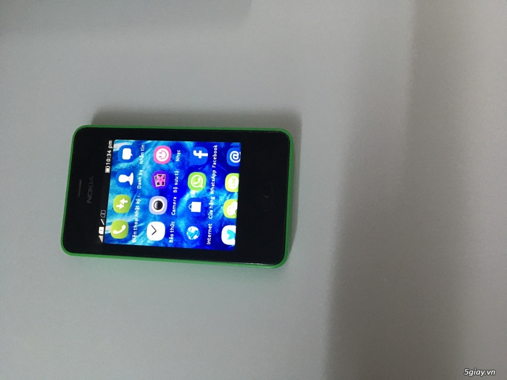 Cần Bán : Nokia đt phổ thông có cảm ứng Asha 501 2 sim Xanh lá - 2