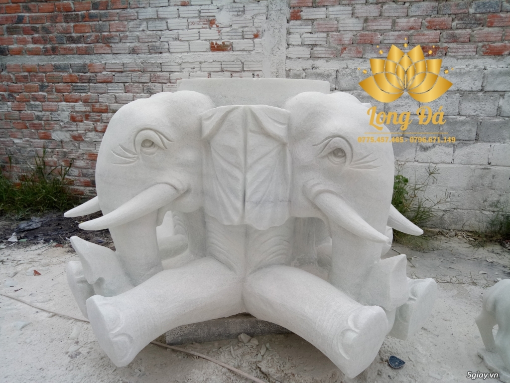 Tượng Voi Bằng Đá Đẹp - 1