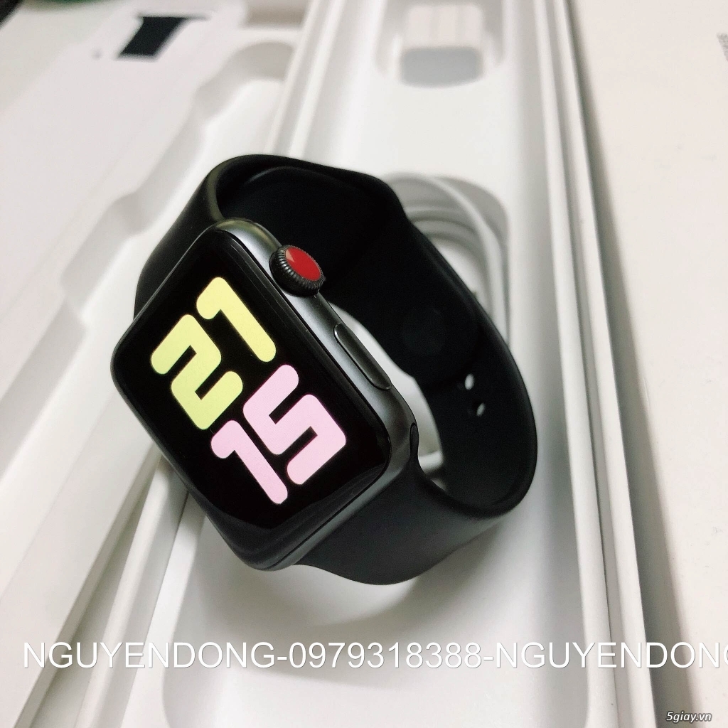Cần Bán : Apple Watch S3 Đen 42mm núm đỏ LTE Fullbox - 3