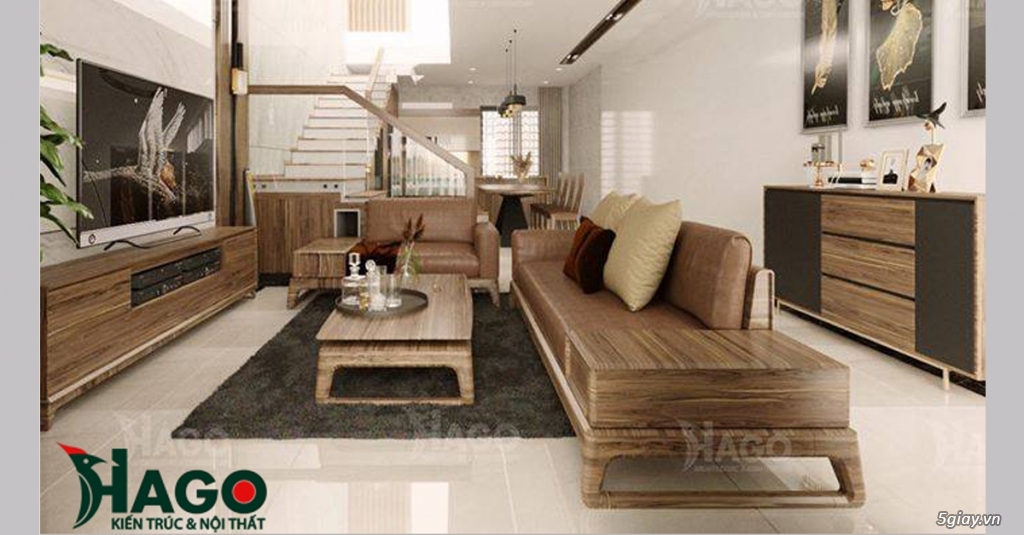 Các mẫu bàn ghế sofa gỗ tự nhiên đẹp 2020